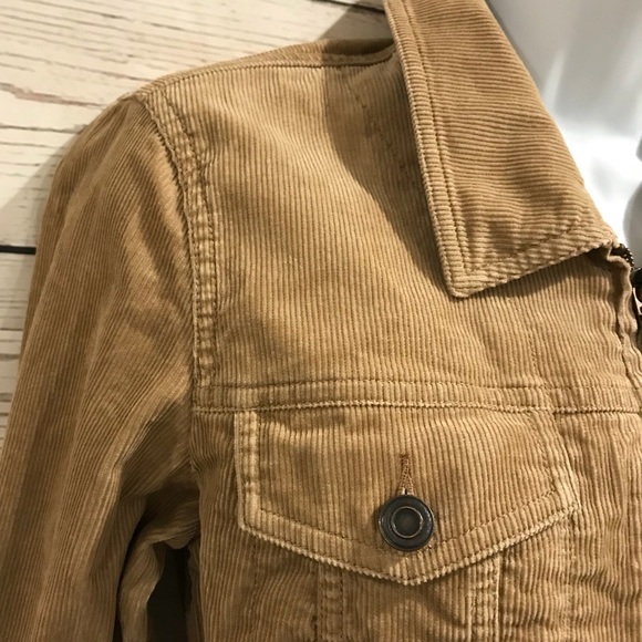 I.N.C. Tan Zippered Corduroy Jacket - Picture 4 of 6